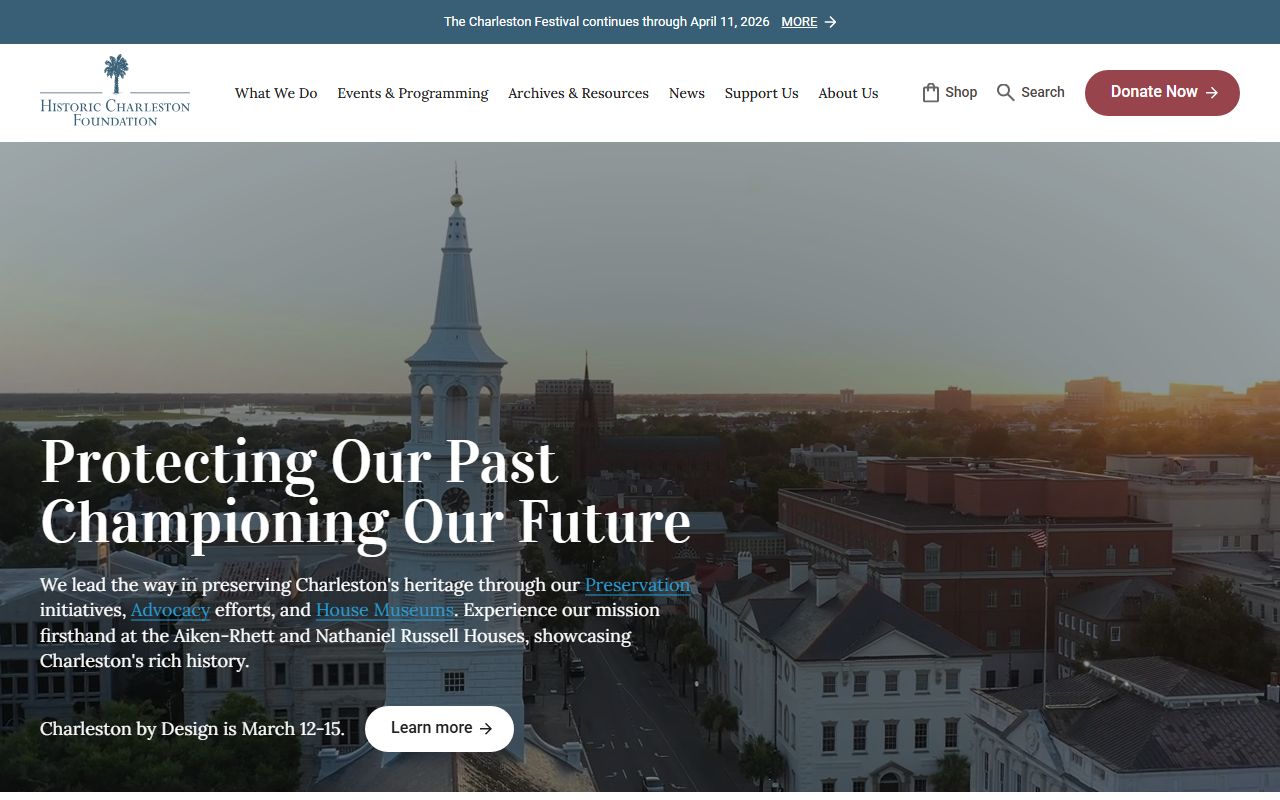 Historic Charleston Foundation venue for Charleston marriage ceremonies