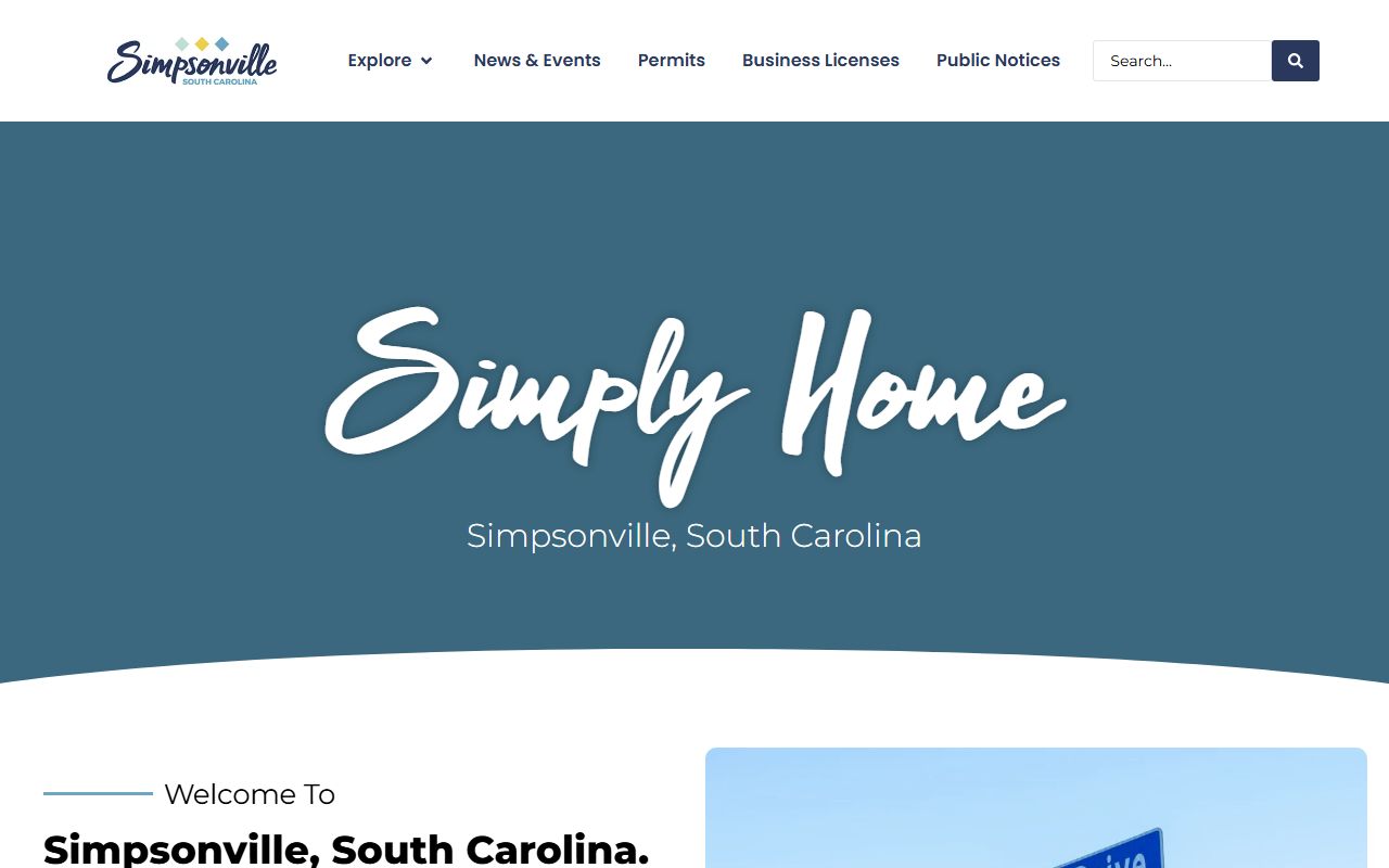 City of Simpsonville facilities for marriage records